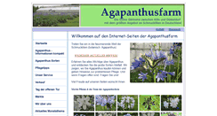 Desktop Screenshot of agapanthusfarm.de