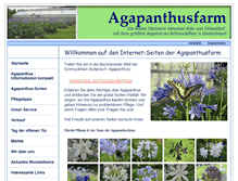 Tablet Screenshot of agapanthusfarm.de